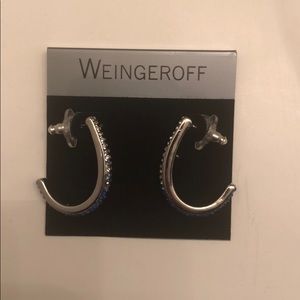 ♥️🎉 HOST PICK! NEW Blue Silver Ombré Loop Earring